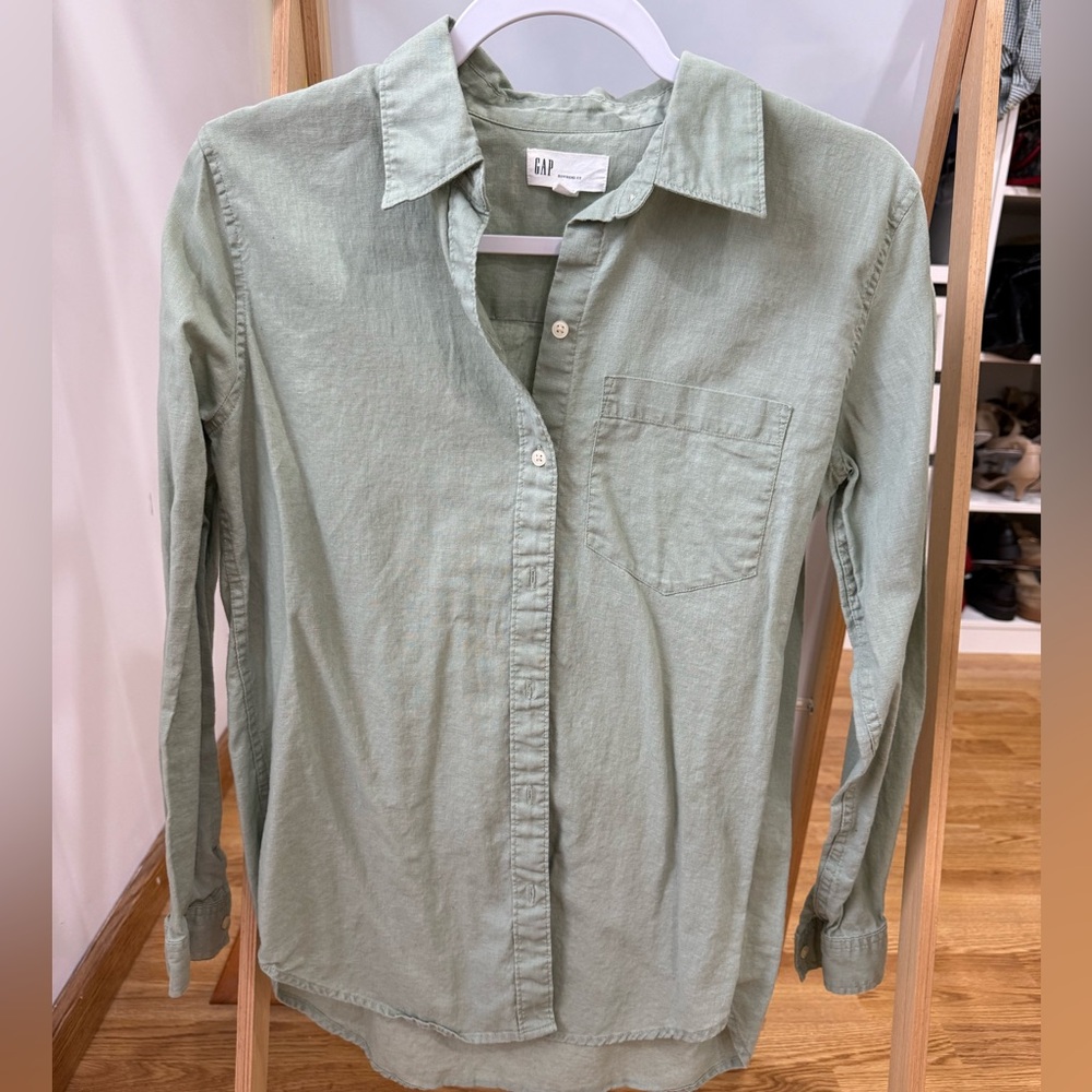 GAP Sage Green Casual Shirt